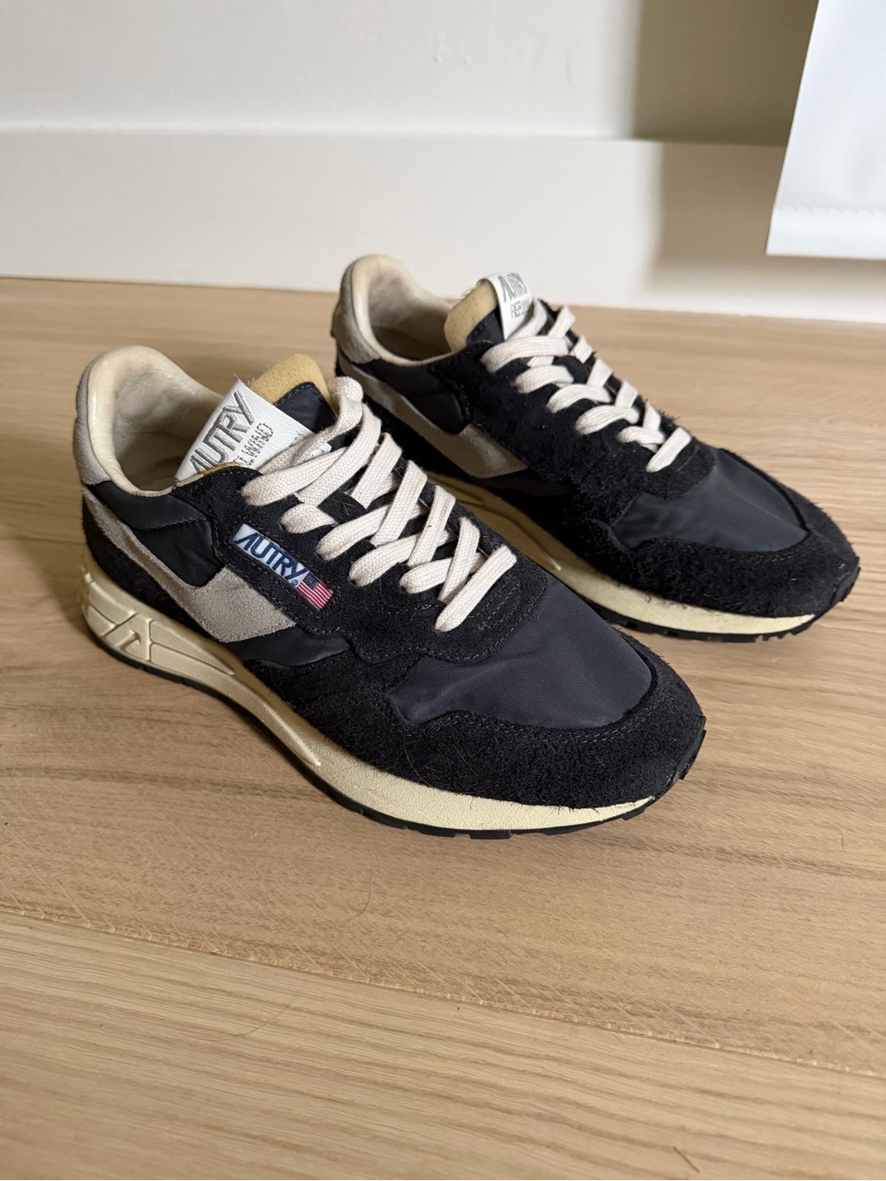REELWIND LOW SNEAKERS IN BLACK NYLON AND SUEDE